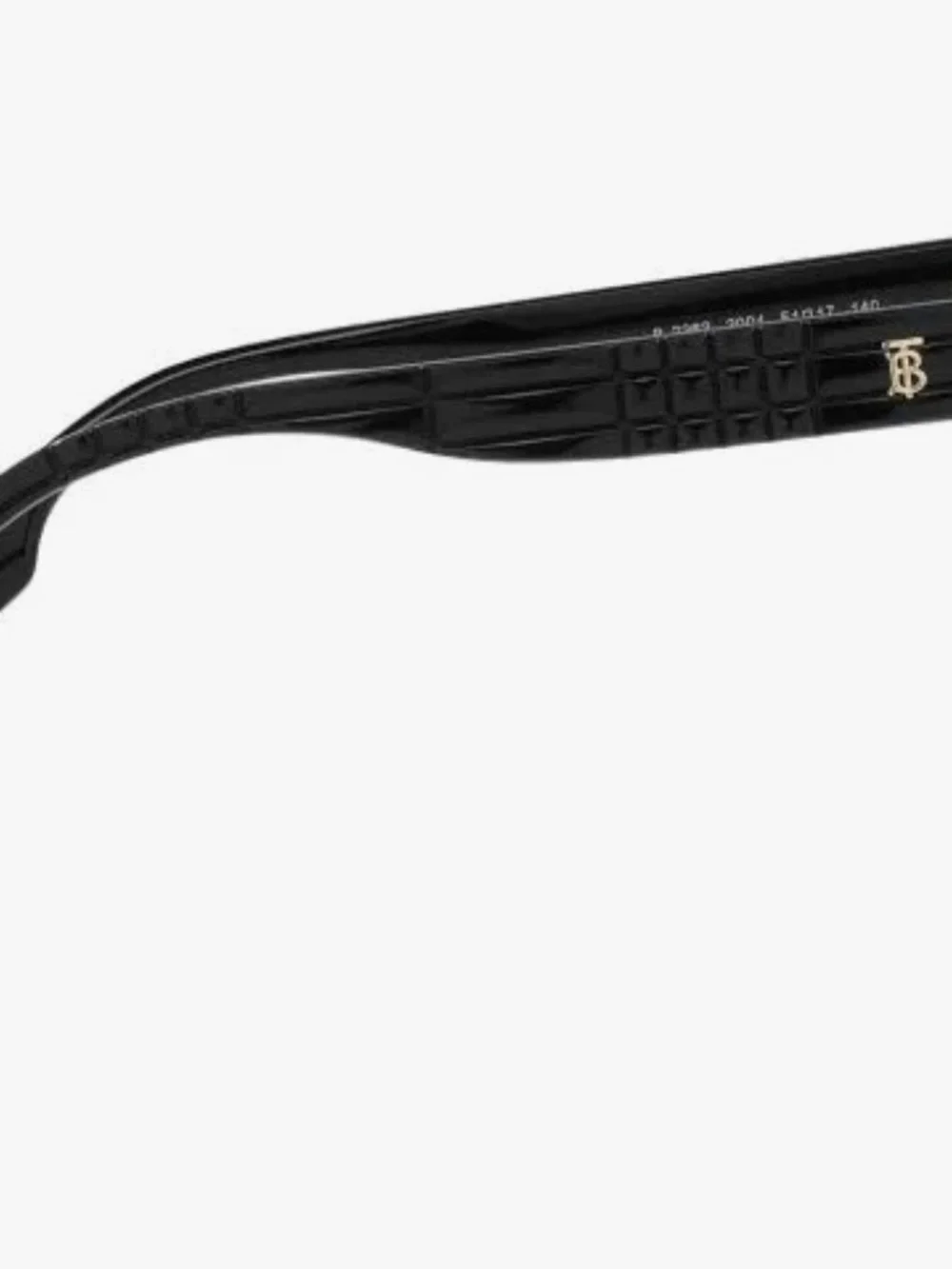 Burberry Black Sylvie Eyeglasses with Brown Leather Eyeglass Case